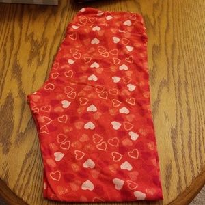 Lularoe TC Valentine Leggings NWOT